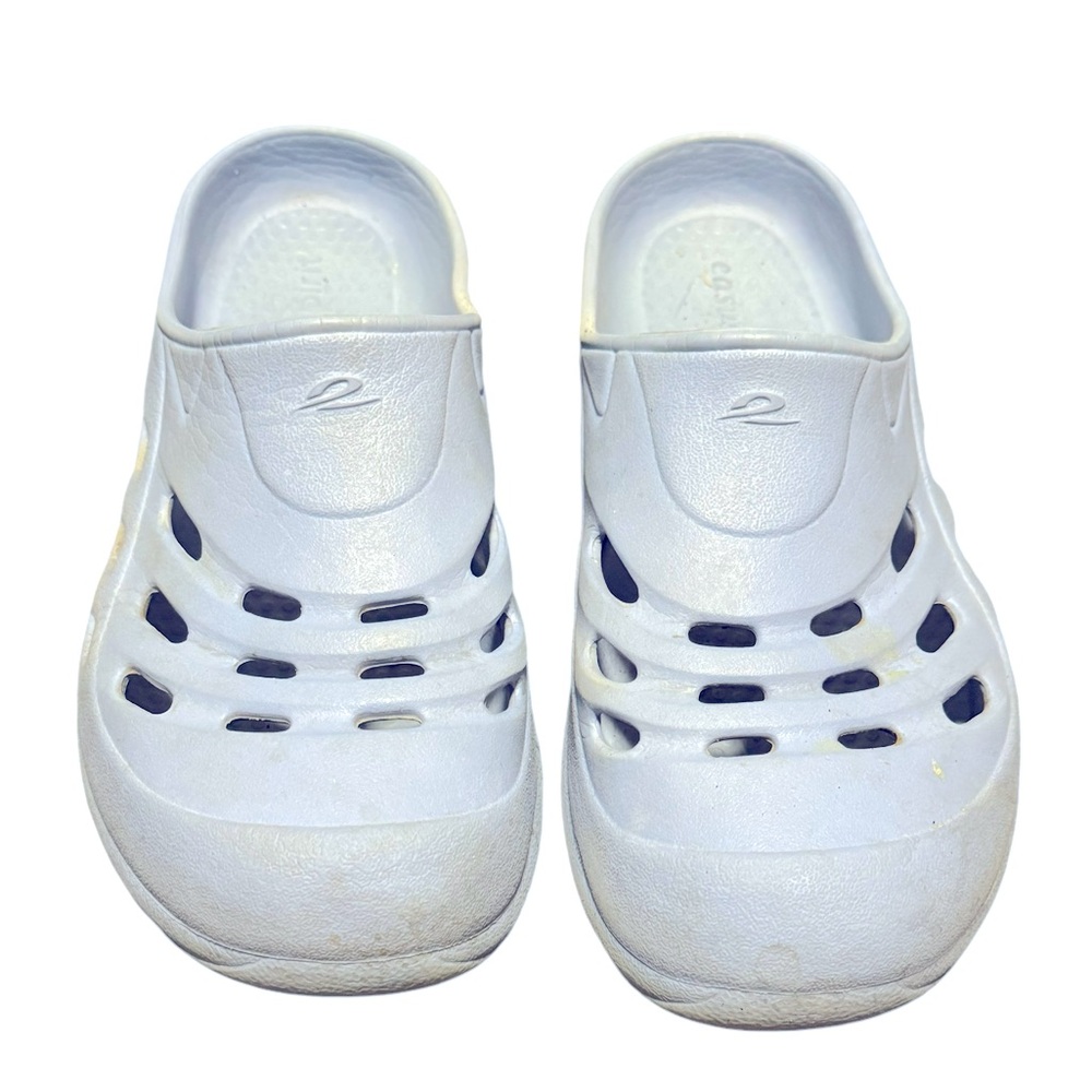 Women's Easy Spirit Travel Clog. Pale Blue. Size 7. Worn.